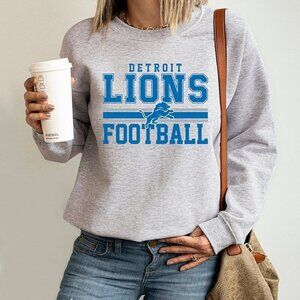 Detroit Lions Sweatshirt Retro NFL Game Day Crewneck Classic Fan Gift 05